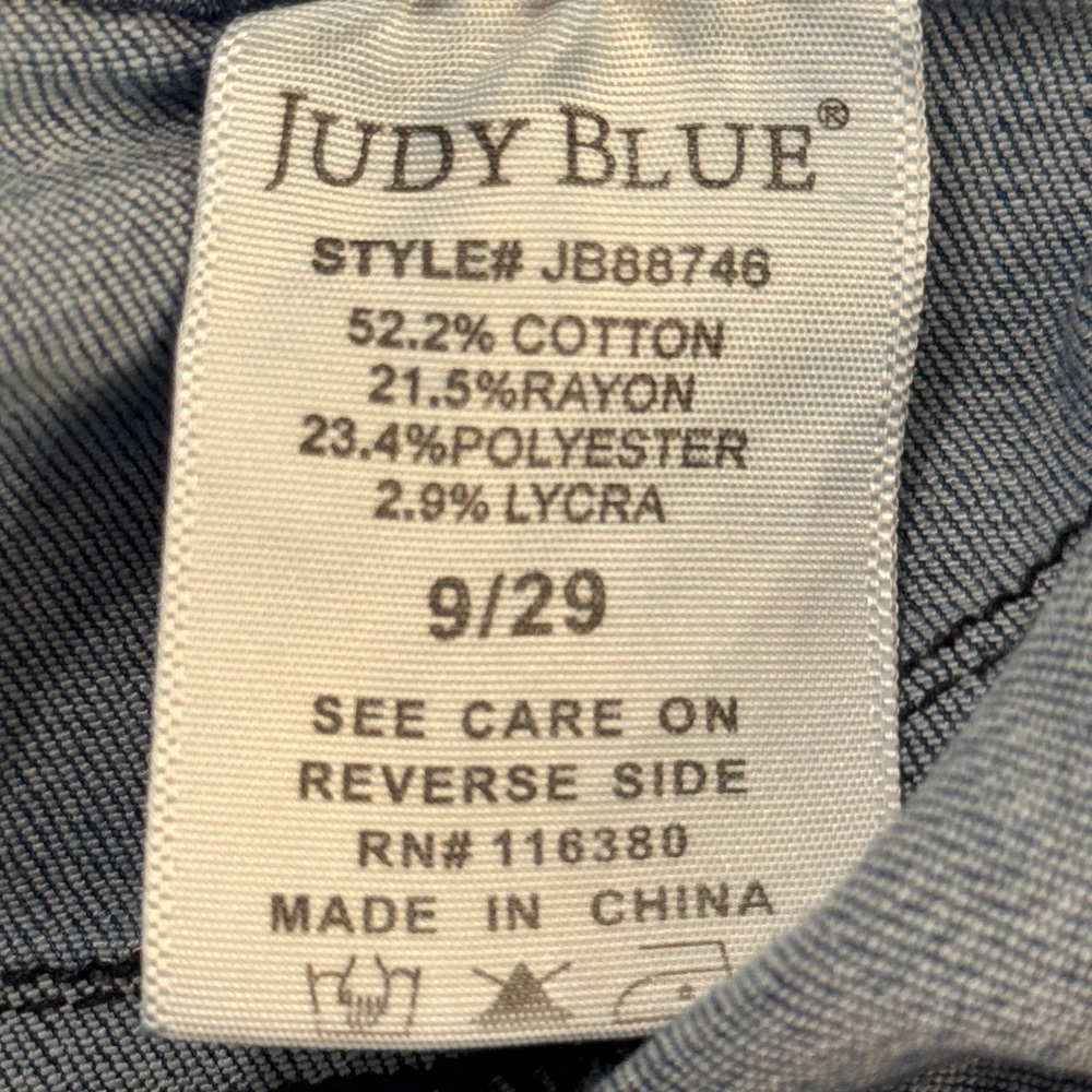 Judy Blue Light Blue Women's Jeans - Carson City High Rise Pull‎ On Released Hem - Picture 4 of 4